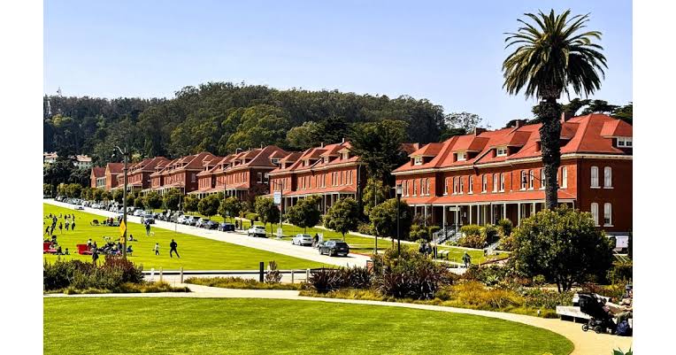 Open parkland at the Presidio
